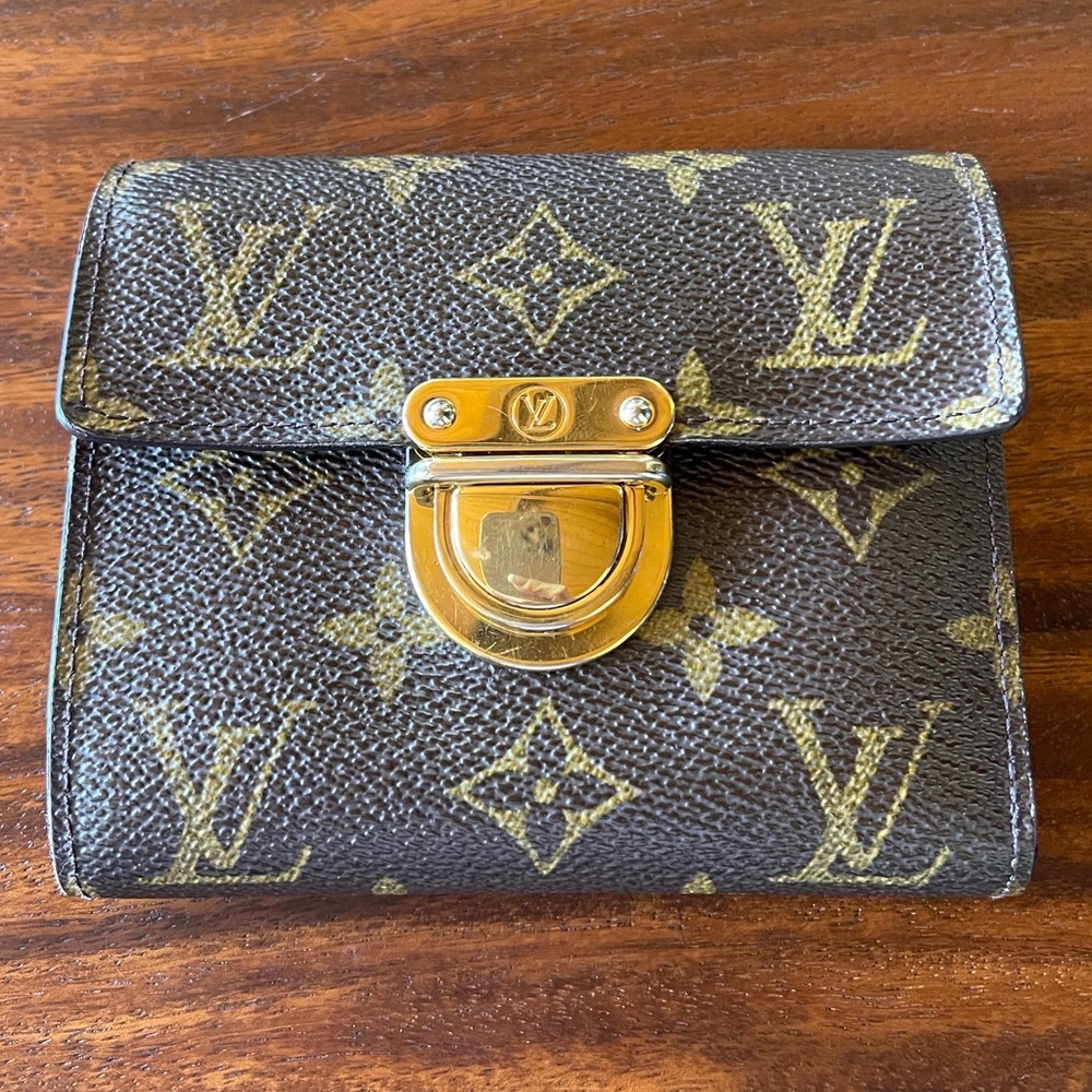 Louis Vuitton Monogram Wallet w/ press lock closure